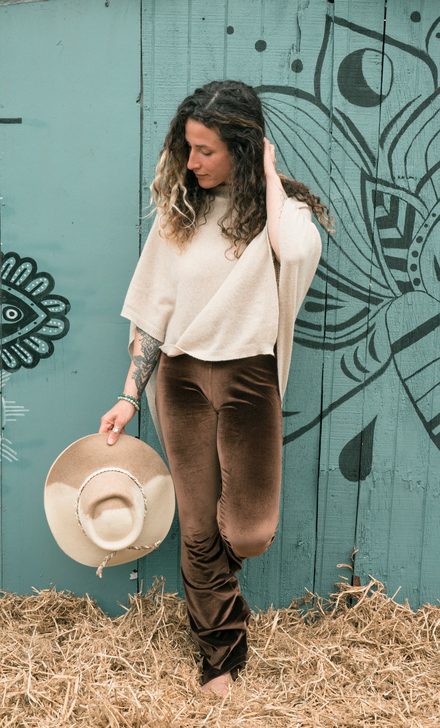 Poncho cashmere - Duna