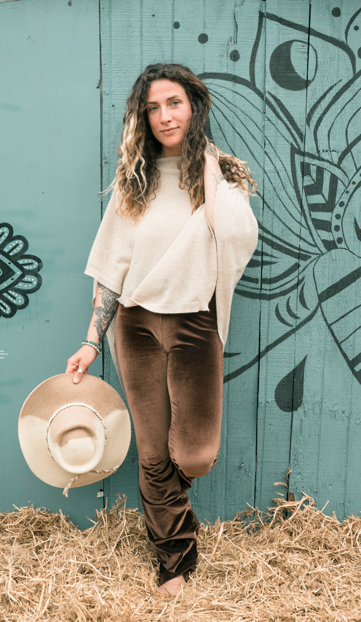 Poncho cashmere - Duna