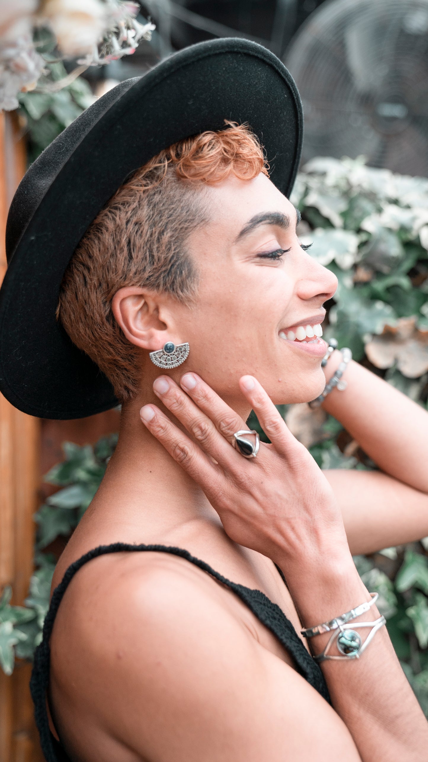 Round Silver Reversible Bracelet