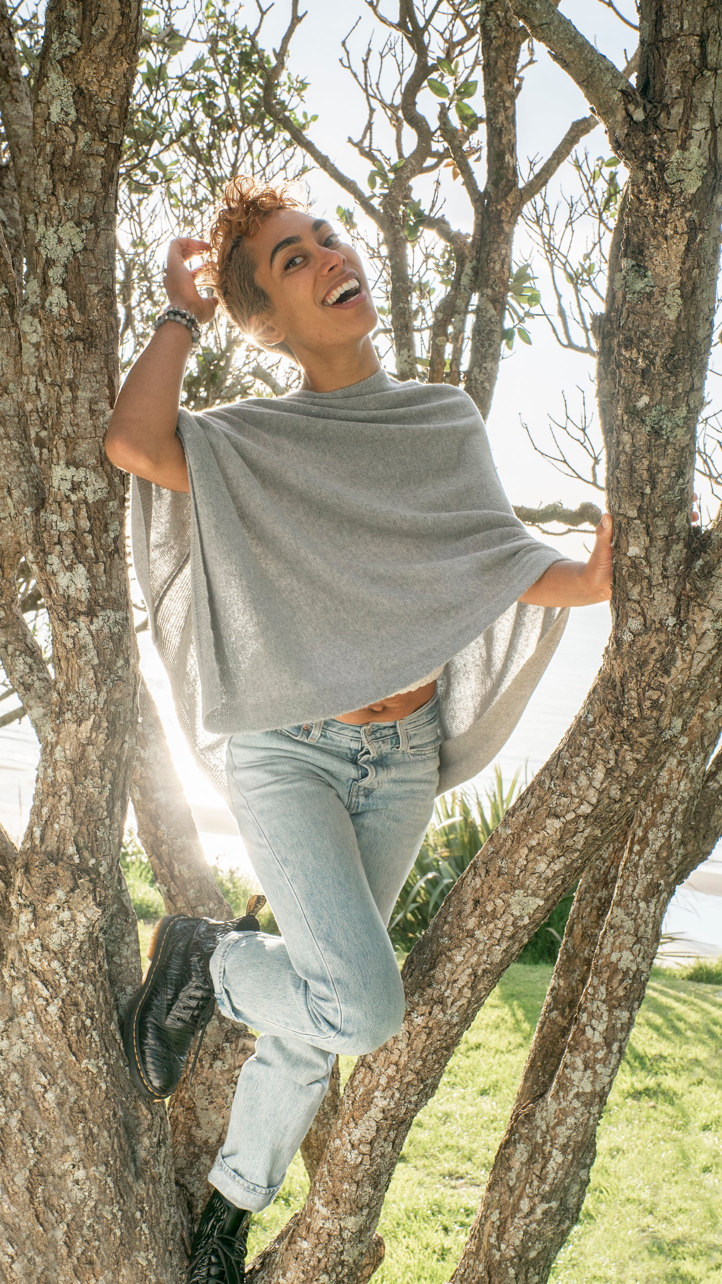 Poncho Cashmere - Tundra