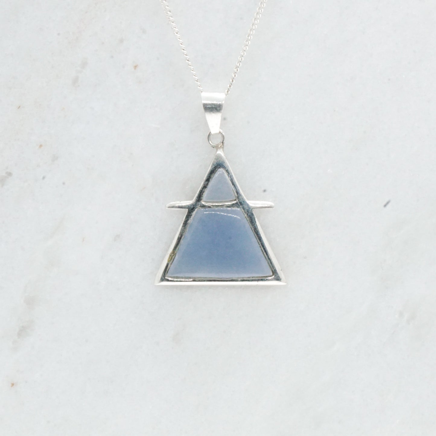 Air - Celestita & Silver Necklace