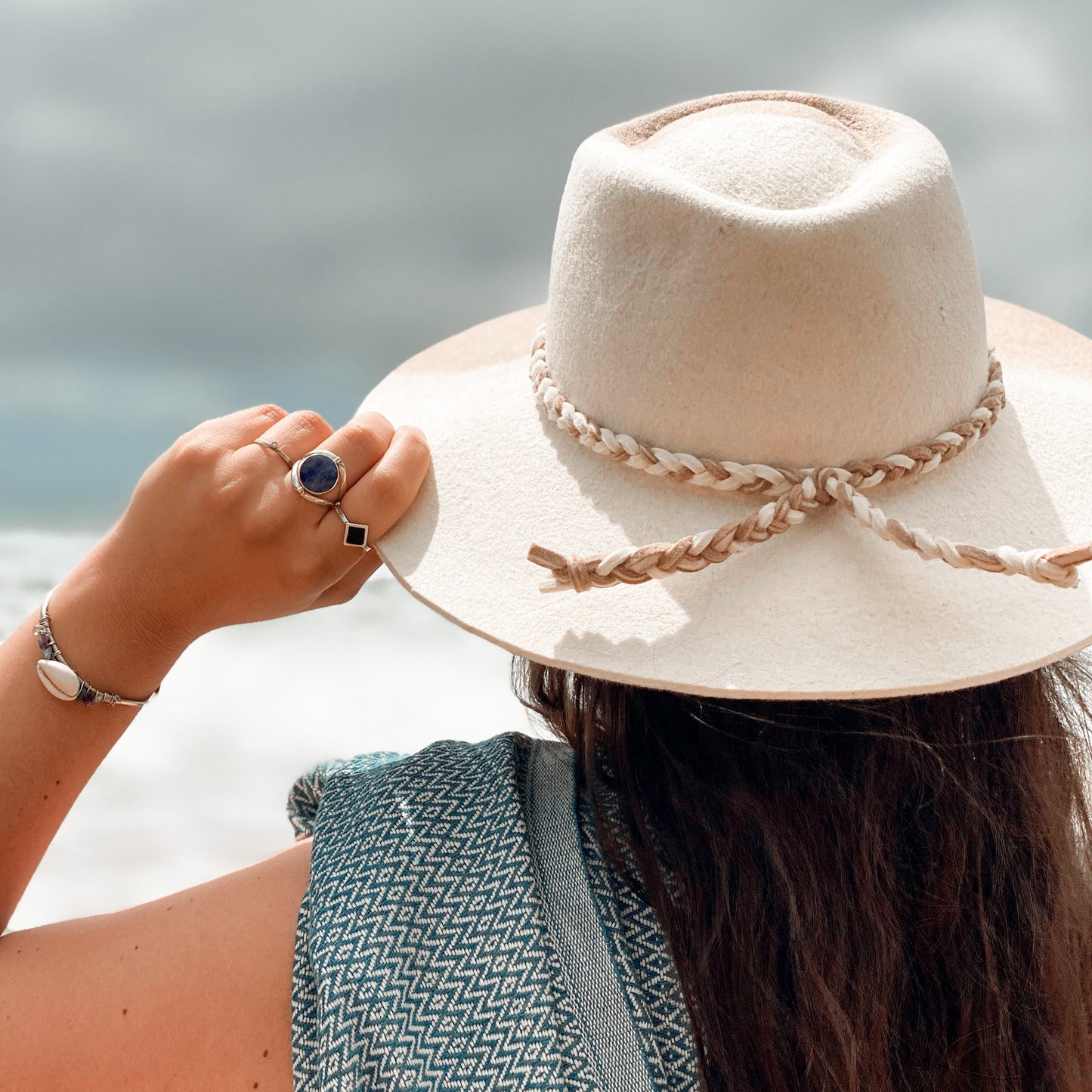 Round Silver Reversible Ring