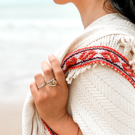 Petite Silver Reversible Ring