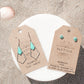 Amazonita Silver Studs