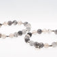 Smoky Quartz and Silver bead bracelet