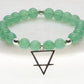 Aventurine and Silver bead bracelet