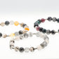 Agate and Silver bead bracelet