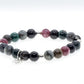 Tourmaline and Silver bead bracelet