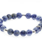 Sodalite and Silver bead bracelet