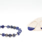 Sodalite and Silver bead bracelet