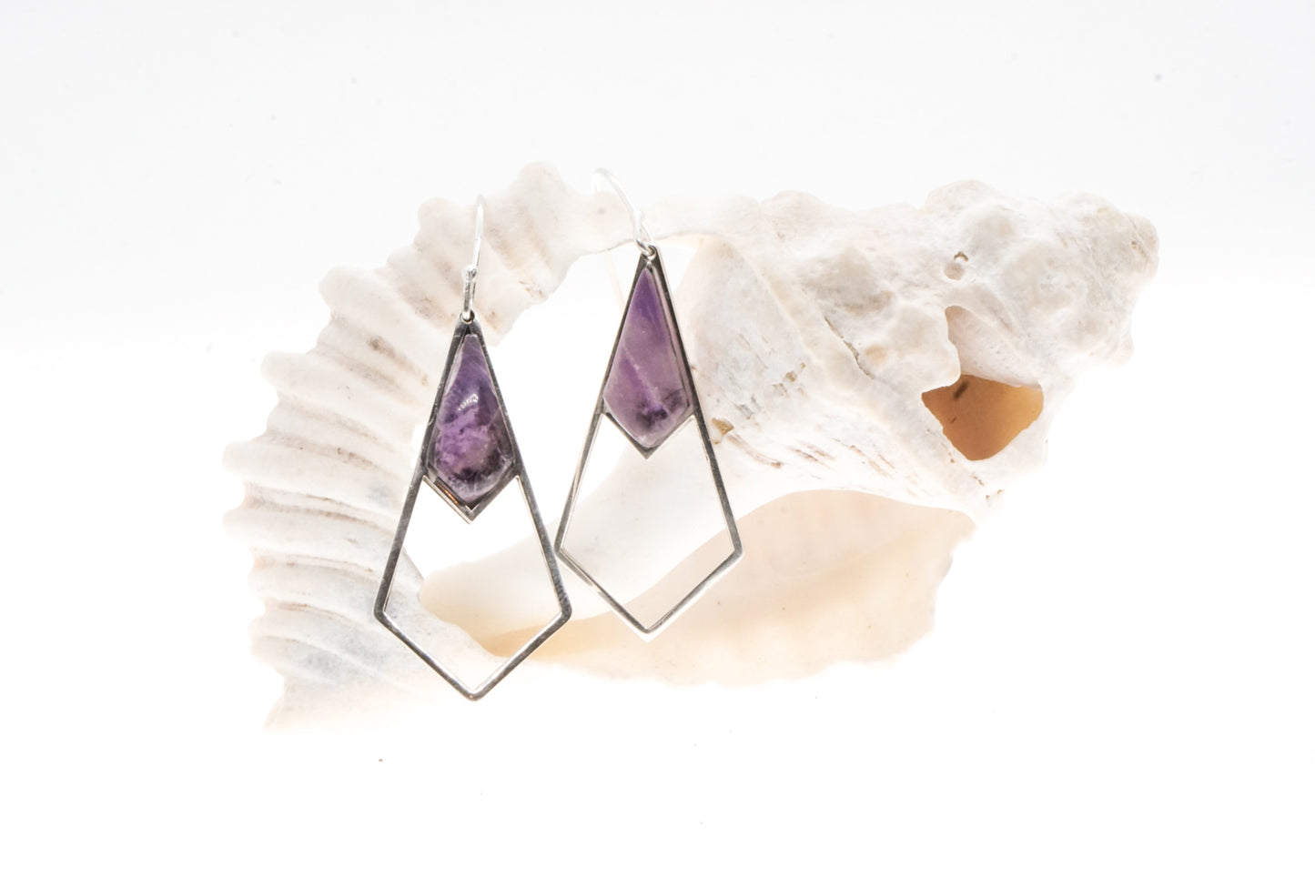 Amethyst Silver Earrings