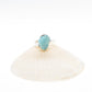 Amazonita Silver Ring