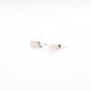 Pink Quartz Silver Studs