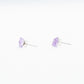 Amatista Silver Studs