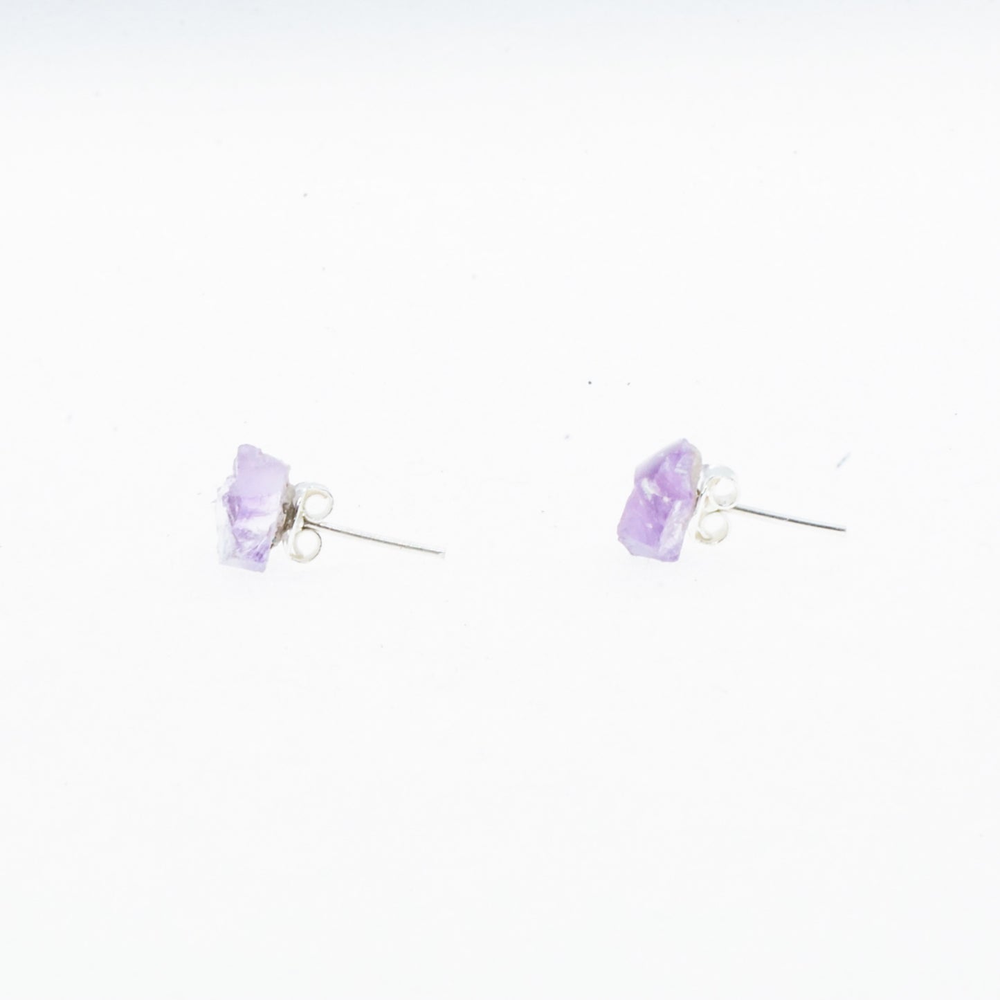 Amatista Silver Studs