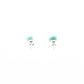 Amazonita Silver Studs