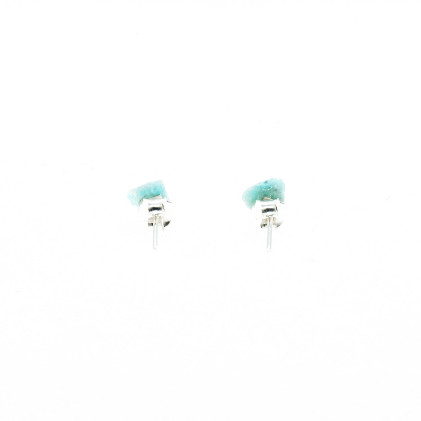 Amazonita Silver Studs