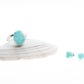 Amazonita Silver Studs