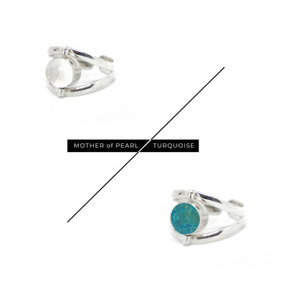 Petite Silver Reversible Ring