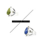 Drop Silver Reversible Ring