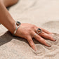 Round Silver Reversible Bracelet
