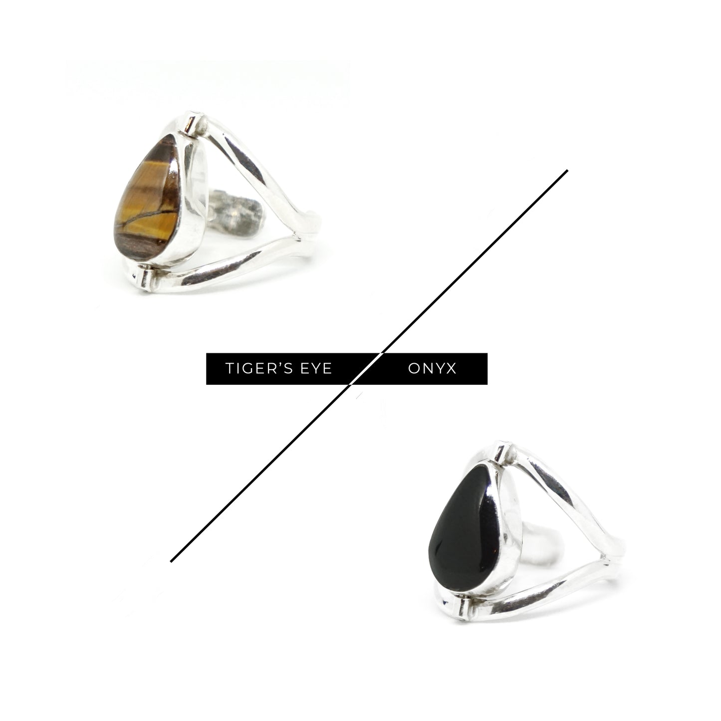 Drop Silver Reversible Ring